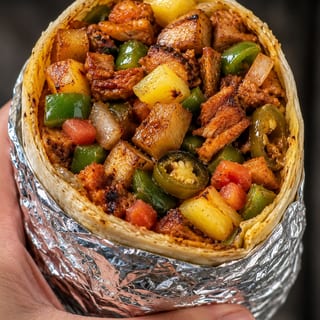 Pork Skillet Burrito